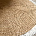 machinemade round jute rug Round circle hemp jute rug carpet floor mat Supplier